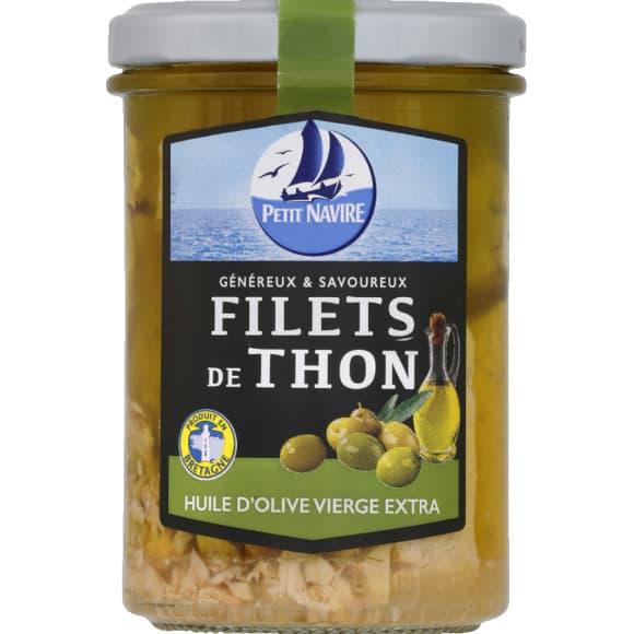 Filets de thon huile d'olive vierge extra