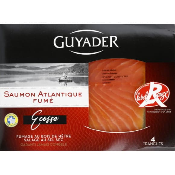 Saumon Atlantique fumé Ecosse Label Rouge