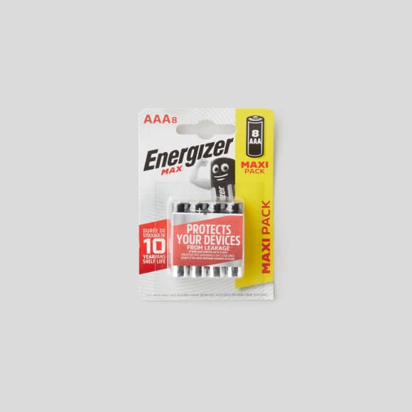 Piles Alcalines Energizer Max AAA/LR3, pack de 8