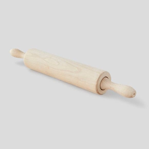 Rouleau à pâtisserie en bois, avec poignée, 25cm