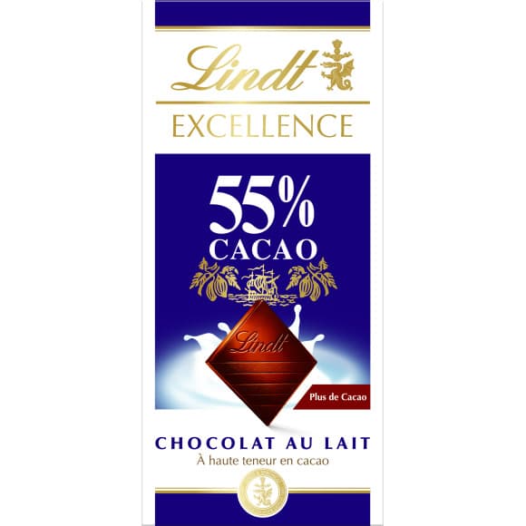 Chocolat au lait 55% de cacao