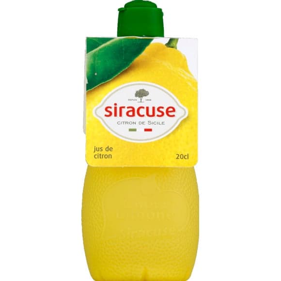 Jus de citron jaune à l'huile essentielle d'écorce de citron