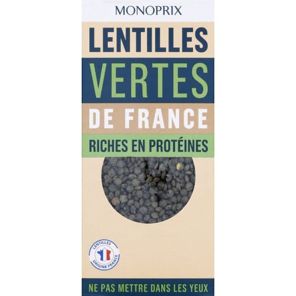 Lentilles vertes de France