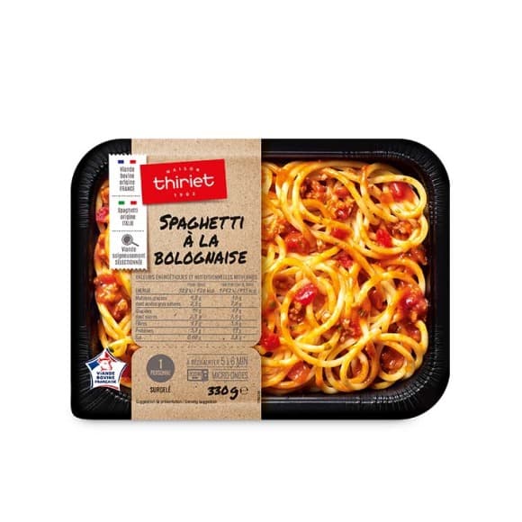 Spaghetti à la bolognaise, surgelé
