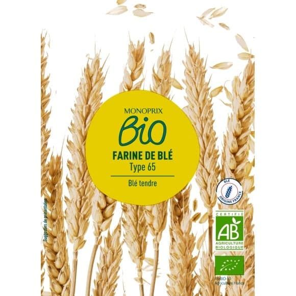 Farine de blé bio T65