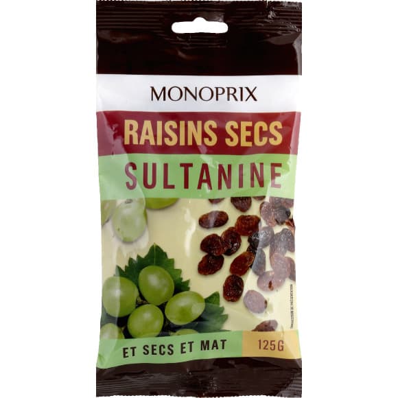 Raisins secs sultamine