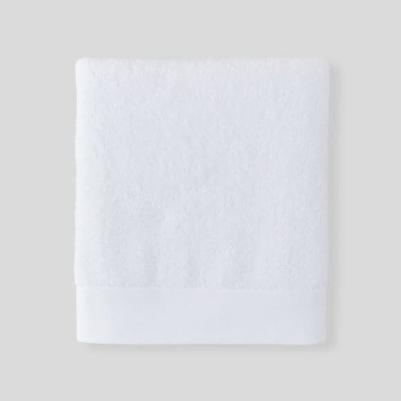 Maxi drap de bain, couleur blanc, coton bio