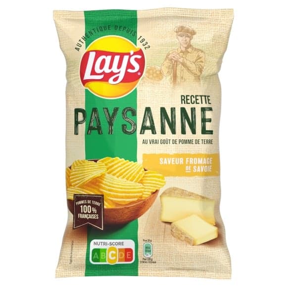Chips paysannes fromage