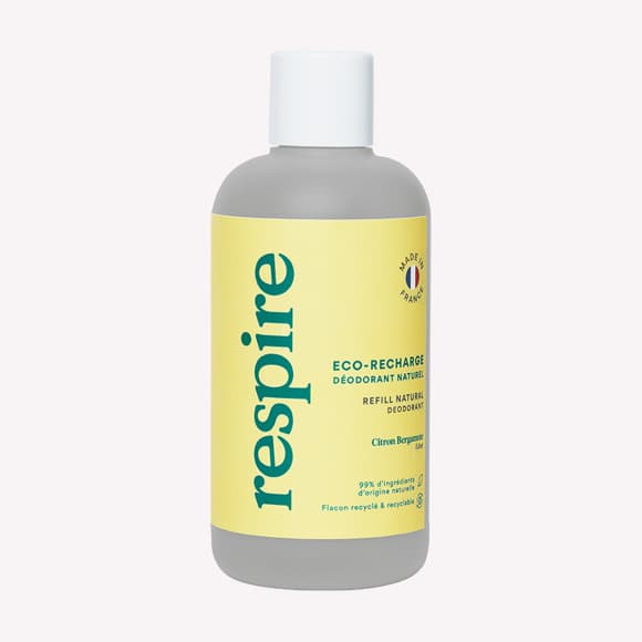 Eco recharge déodorant naturel citron bergamote