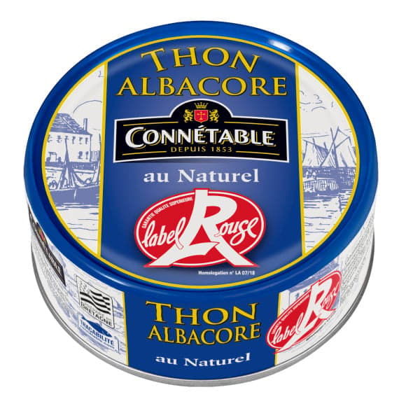 Thon albacore au naturel label rouge