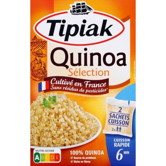 Quinoa sélection cultivé en France sans résidus de pesticides