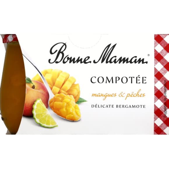 Compotée Mangue Pèche Bergamote