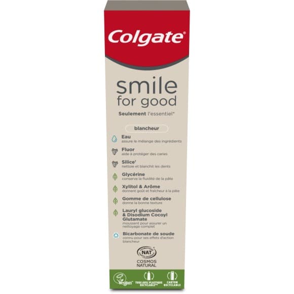 Dentifrice au fluor blancheur - Smile For Good