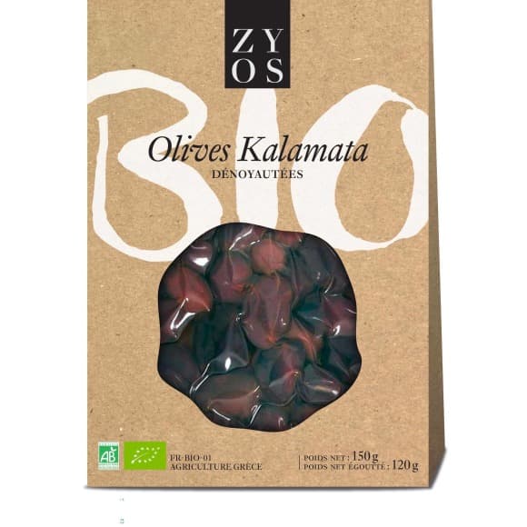 Olives kalamata bio dénoyautées