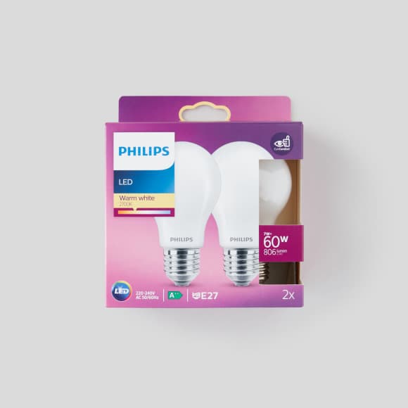 Ampoule LED standard E27 7W-60W blanc chaud