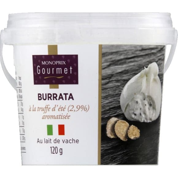 Burrata Truffe d'été 2,9 aromatisée