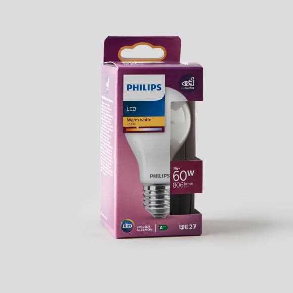 Ampoule LED standard E27 7W-60W blanc chaud