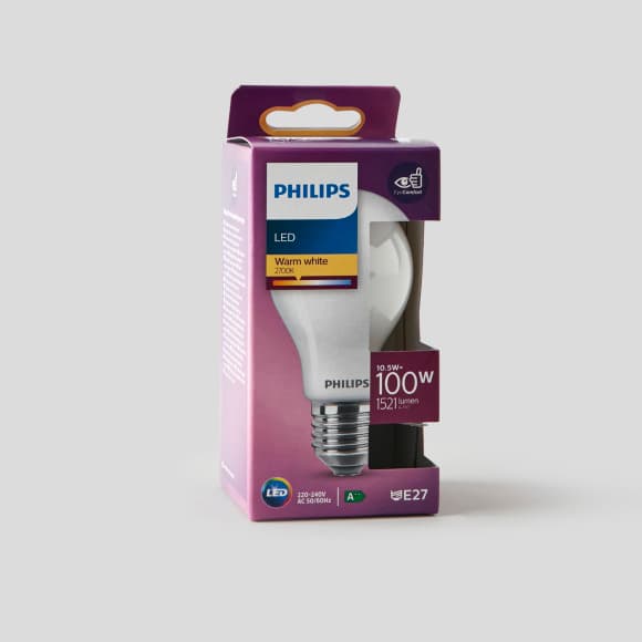 Ampoule LED, blanc chaud, E27, 100W
