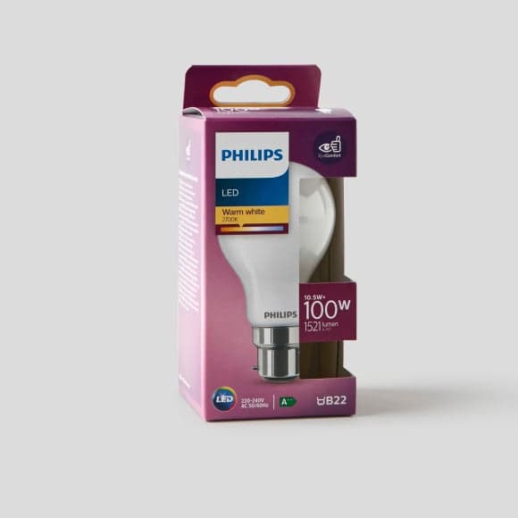 Ampoule LED standard B22 10,5W-100W blanc chaud