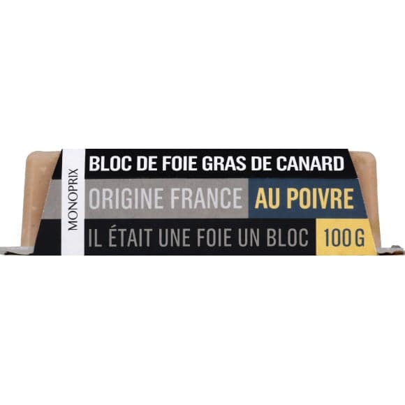 Bloc de foie gras au poivre