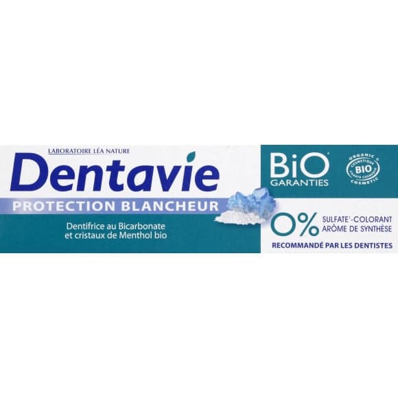 Dentifrice Protection Blancheur bicarbonate & menthol bio