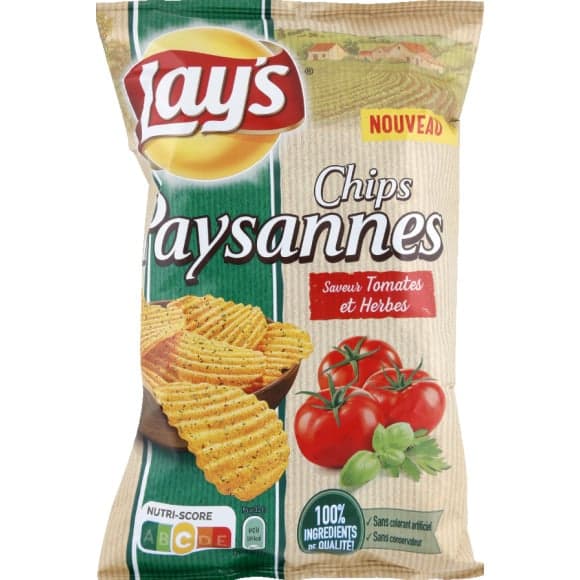 Chips paysanne saveur tomates et herbes
