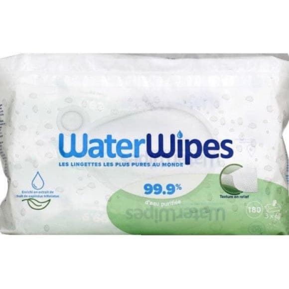 Lingettes 99,9% d'eau purifiée
