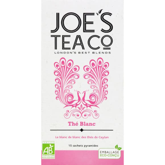 Thé blanc joe's tea bio