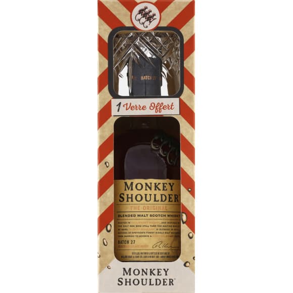 Whisky monkey shoulder 40 0.7l + 1 verre offert