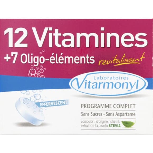 Complément alimentaire 12 vitamines/7 minéraux goût orange