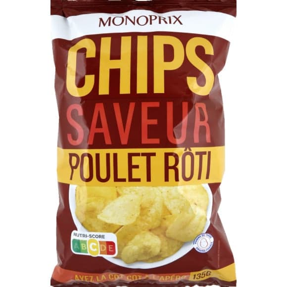 Chips saveur poulet rôti