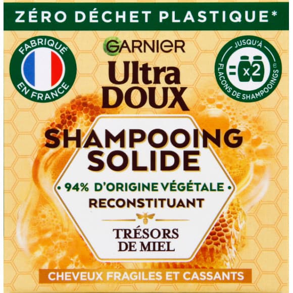 Shampooing solide Ultra doux trésor de miel cheveux fragiles et cassants