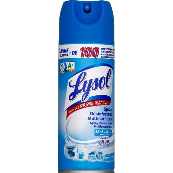 Lysol spray désinfectant frais