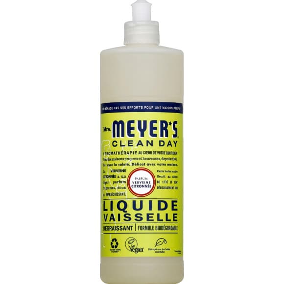 Mrs. Meyers Clean Day, savon à vaisselle liquide, parfum verveine