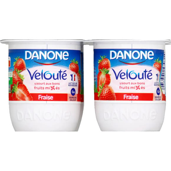 Velouté fruix yaourt aux fruits brassés fraise