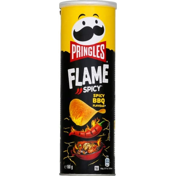 Chips tuiles pringles flame barbecue epicé