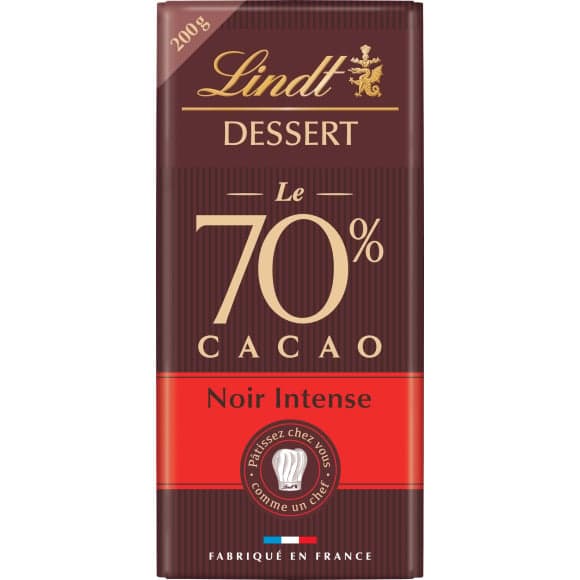 Dessert noir 70% intense