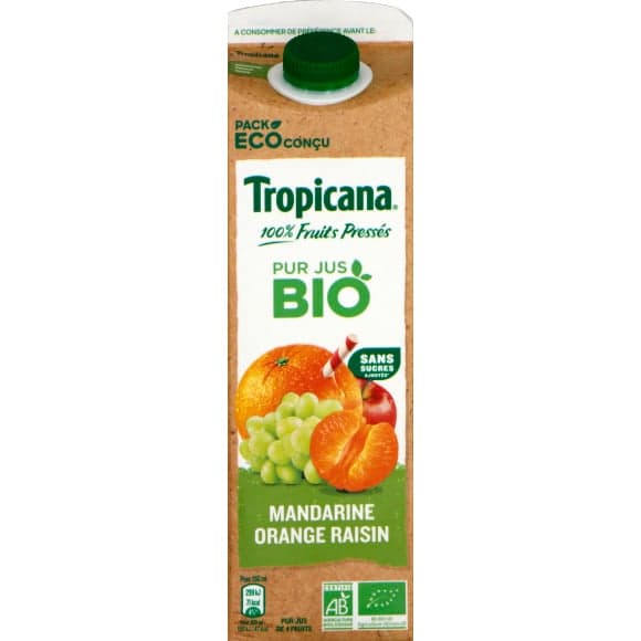 Tropicana bio orange mandarine raisin