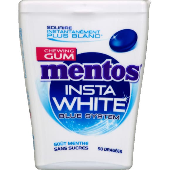 Chewing-gum Insta White goût menthe sans sucres