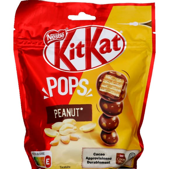 Kitkat Pops Peanuts, graines de chia