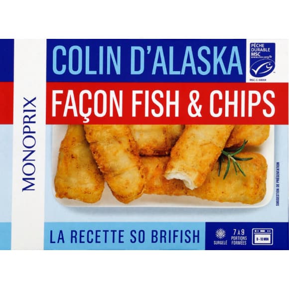 Colin d'Alaska façon Fish & Chips
