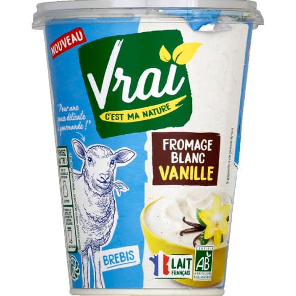 Fromage blanc brebis bio vanille