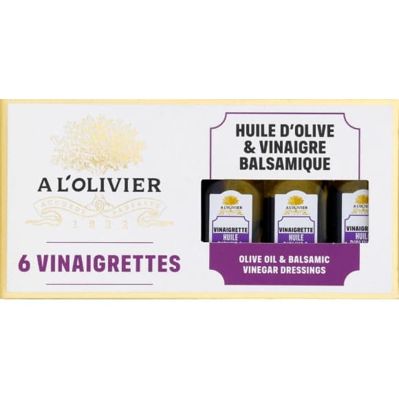 Coffret de six vinaigrettes - Huile d olive et de vinaigre balsamique