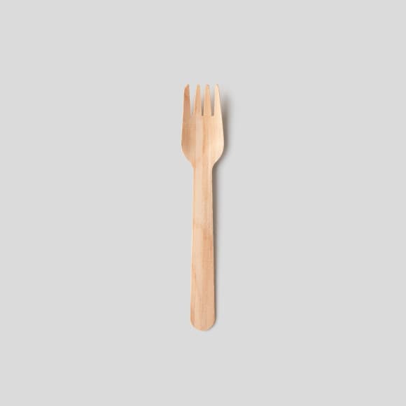 10 fourchettes en bois, 16,5cm