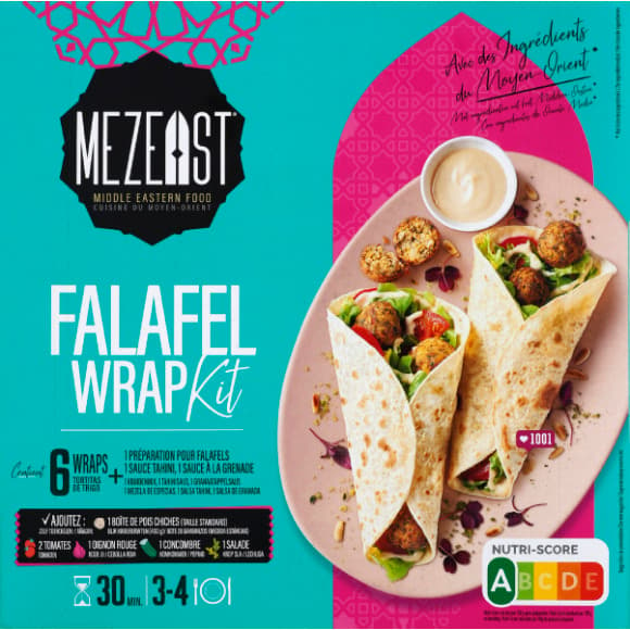 Mezeast kit falafel wrap