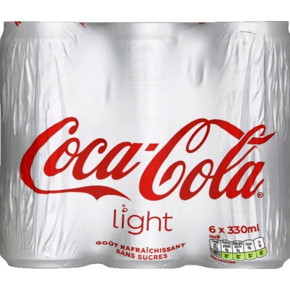Coca-cola light boite 33clx6 sleek