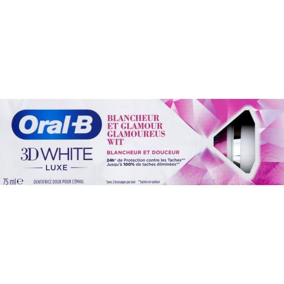 Dentifrice 3d white luxe blancheur et glamour