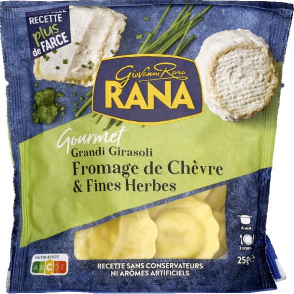 Rana grandi girasoli fromage de chèvre & fines herbes