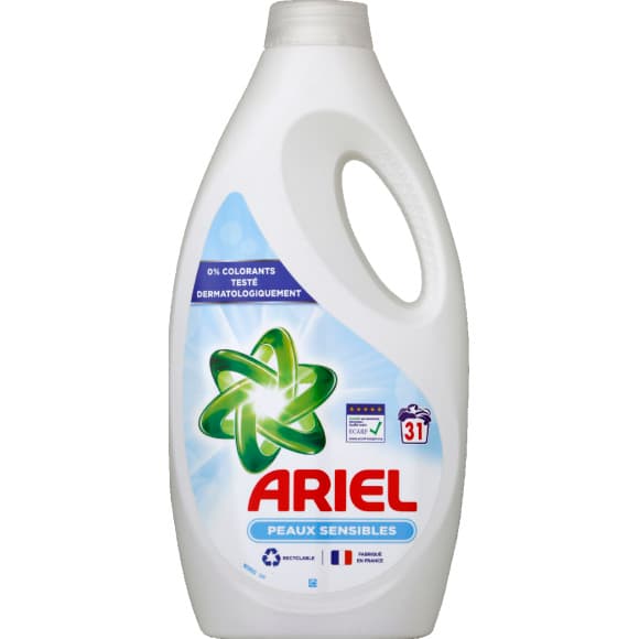 Ariel liquide peau sensible 31d