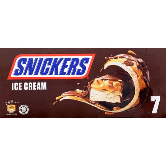 Snickers 7 barres glacees 319g
